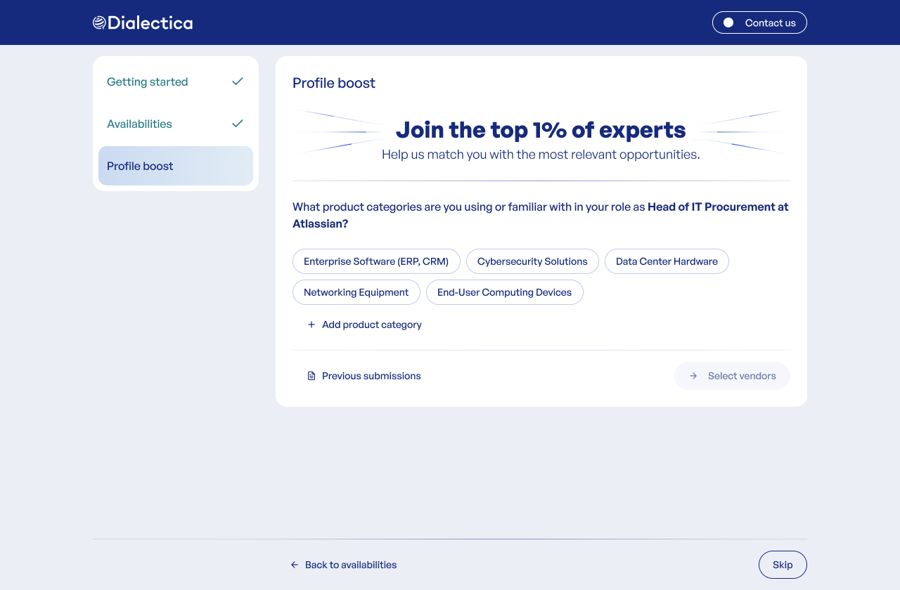 KM project snapshot